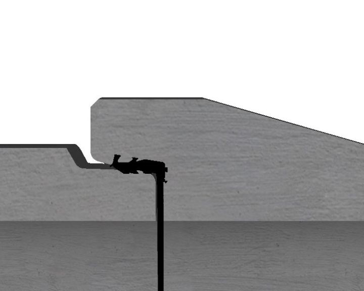 integrierte Dichtung DN 300 - 1200 Gleitmittel, beidseitig auftragen